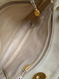 Chanel Vintage Beige Caviar Chain Tote - 28