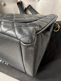 Chanel Black Caviar Grand Shopper Tote Gold Hardware (GST) - 21