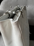 Chanel White Caviar Grand Shopper Tote (GST) - 10