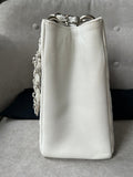 Chanel White Caviar Grand Shopper Tote (GST) - 8
