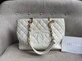 Chanel White Caviar Grand Shopper Tote (GST) - 28