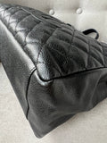 Chanel Black Caviar Grand Shopper Tote (GST) Silver Hardware - 17