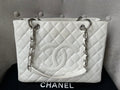 Chanel White Caviar Grand Shopper Tote (GST) - 4
