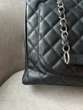 Chanel Black Caviar Grand Shopper Tote (GST) Silver Hardware - 13