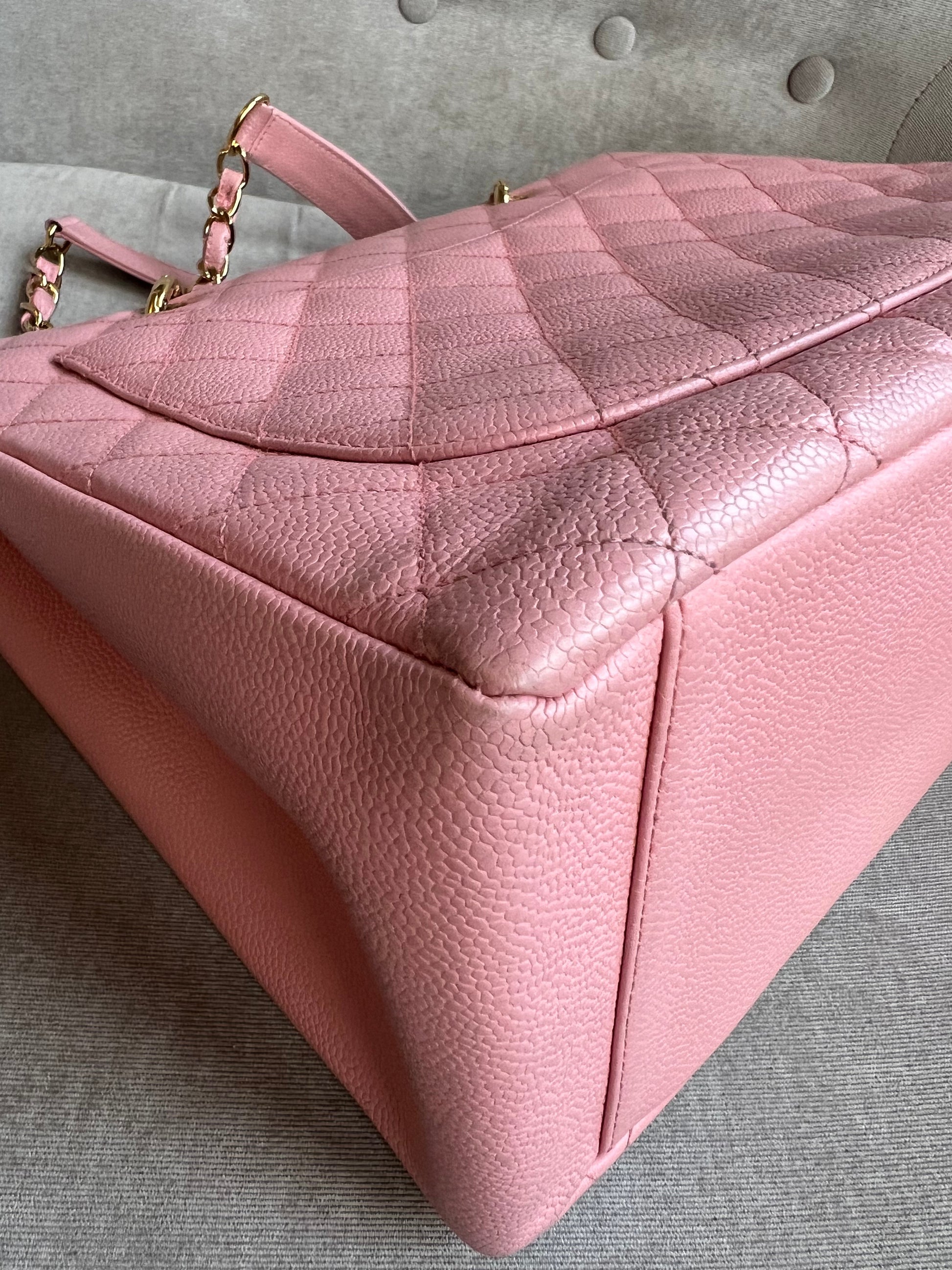 Chanel Pink Caviar Grand Shopper Tote (GST) - 24