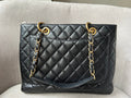 Chanel Black Caviar Grand Shopper Tote Gold Hardware (GST) - 9