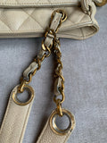 Chanel Vintage Beige Caviar Chain Tote - 10