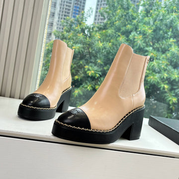 CC 25 Short Boot Beige Calfskin 430306