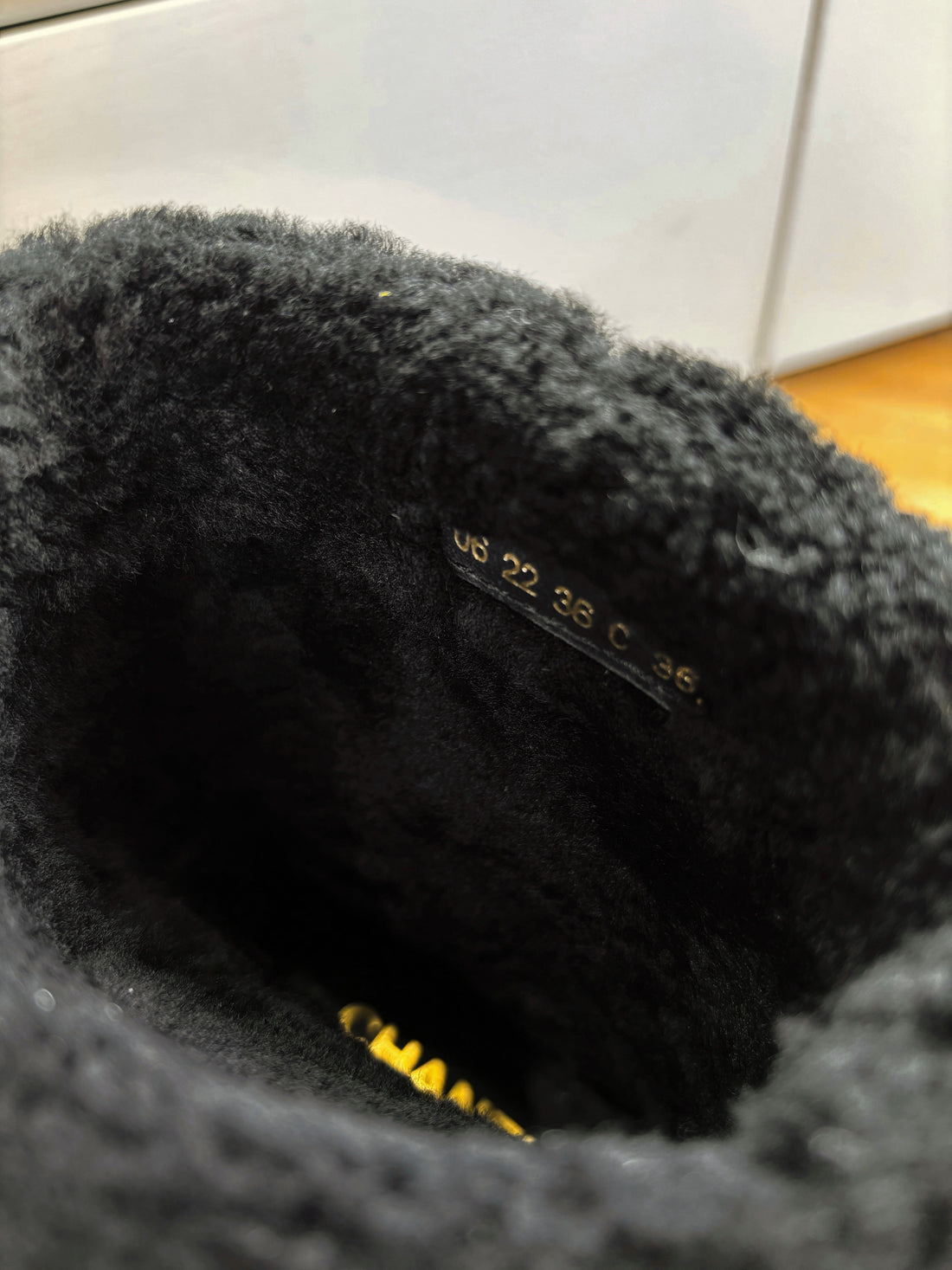 CC 2025 Short Boot  Black Cowhide Wool 548840