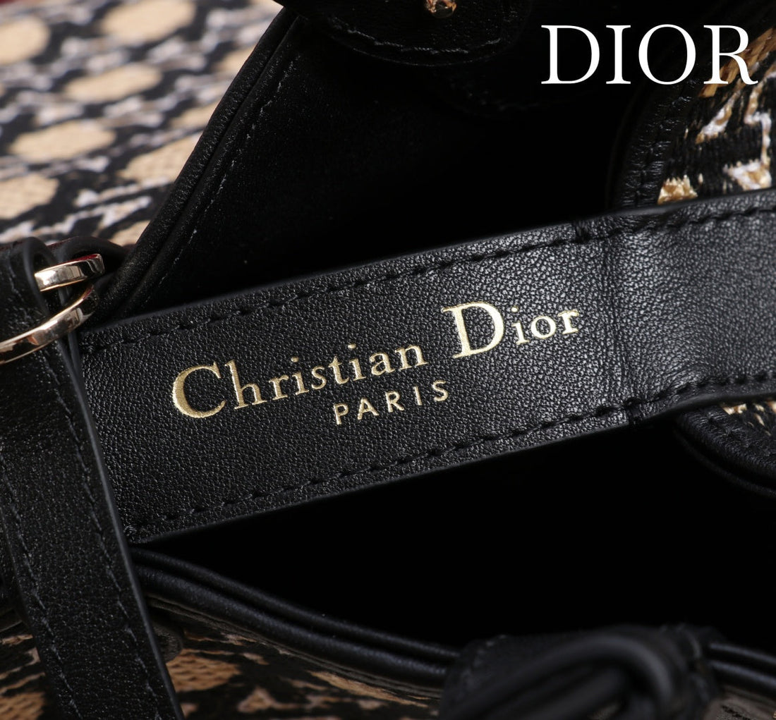 CD Toujours  Bag 29 Diamond Black Beige Leather