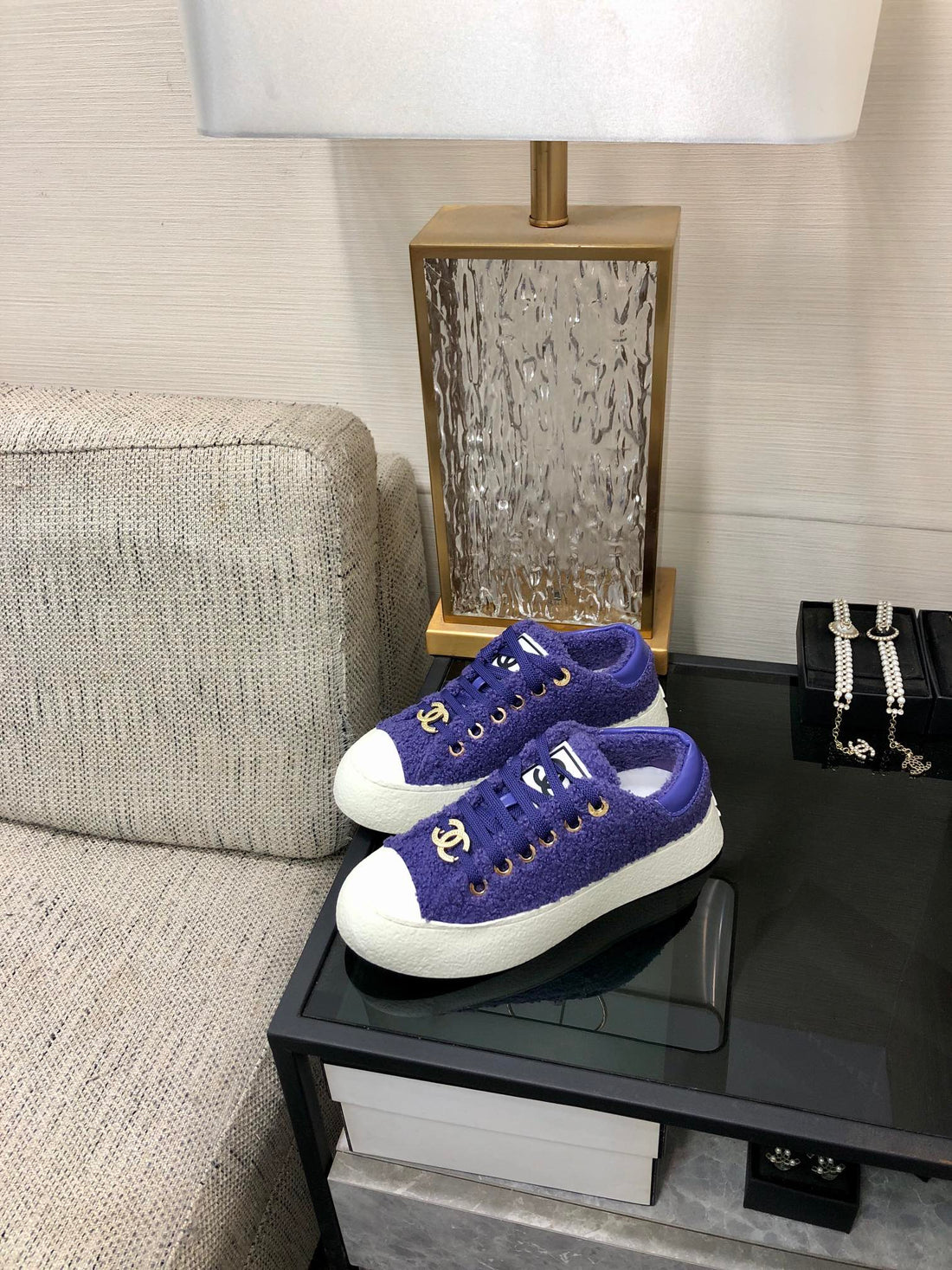 CC Low Sneaker Purple Wool