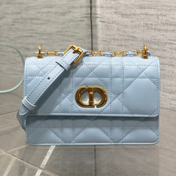 CD Miss Caro 17 Bag Blue Calfskin 229248