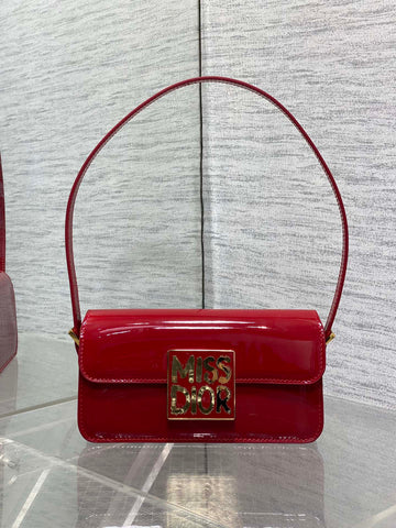 DiorNomad Miss Dior Bag Cherry Red Cowhide 247322