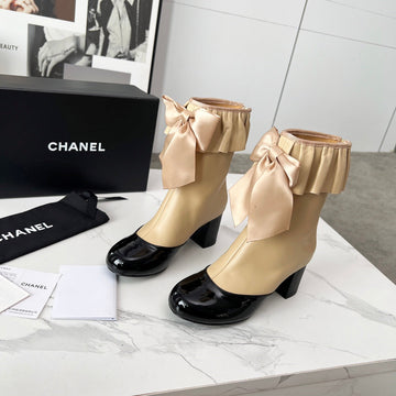 CC 25 latest low-top boots beige black sheepskin 459453