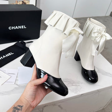 CC 25 latest low-top boots white black sheepskin 459454