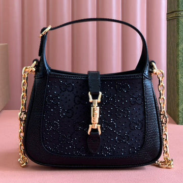 Gucci Jacke Tasche Schwarz Eidechse Strass 248590