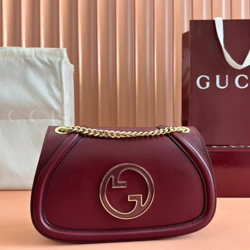 Gucci Blondie Kleine Umhängetasche 26 Burgund Kalbsleder 272180