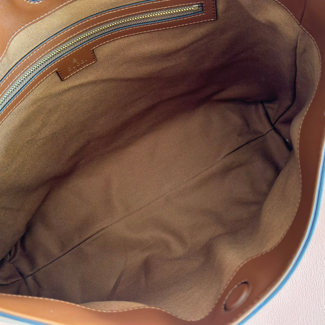 Gucci Beatrix Handtasche 35 Braunes Rindsleder 272126