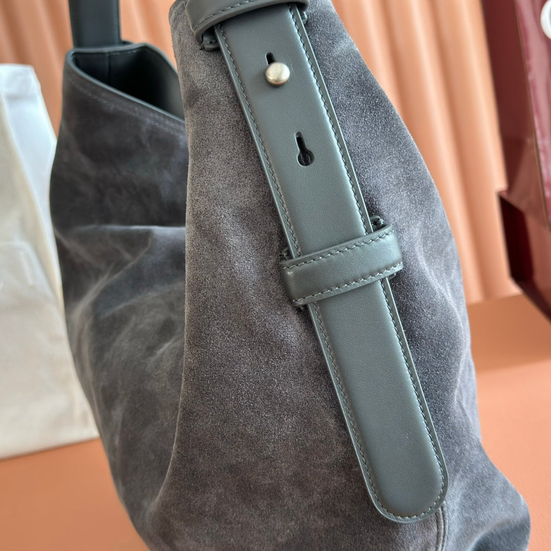 Gucci Beatrix Handtasche 40 Dunkelgrau Wildleder 271934