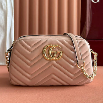 GG 2025 Mamont Tasche 24cm Roségold Lammleder 273725