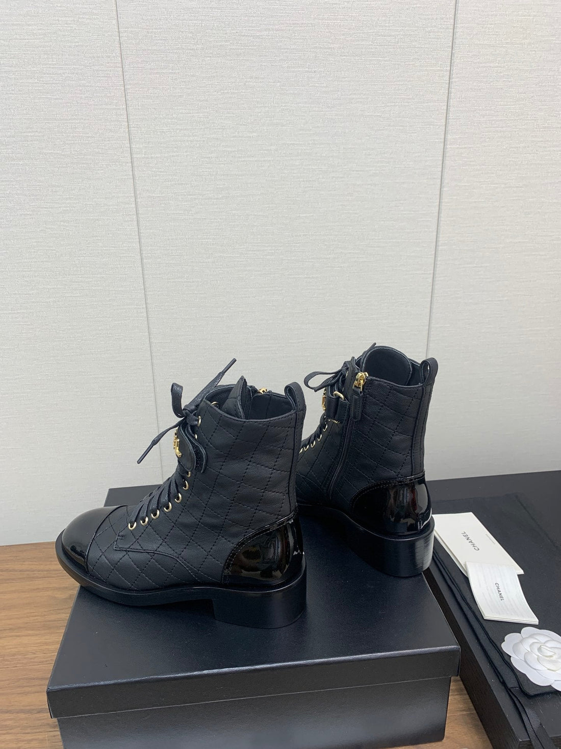 CC Short Boots Black Cowhided