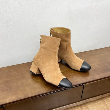 CC Ankle Boots 50mm Bold Beige Suede