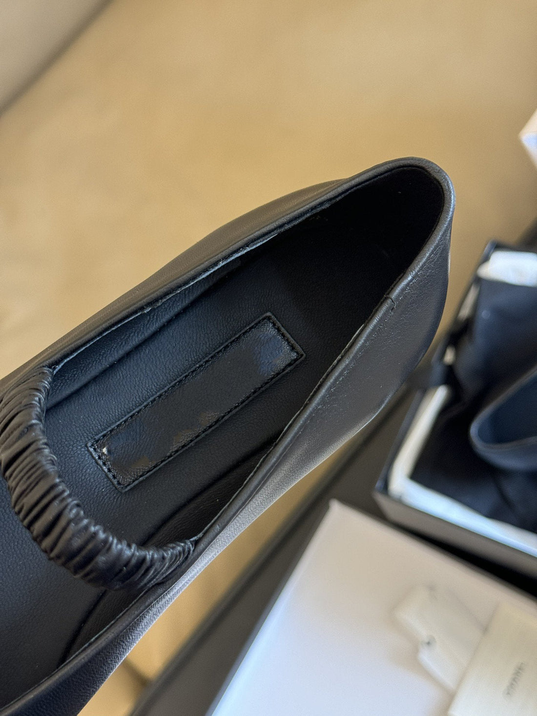 mary janes black lambskin grosgrain cc logo