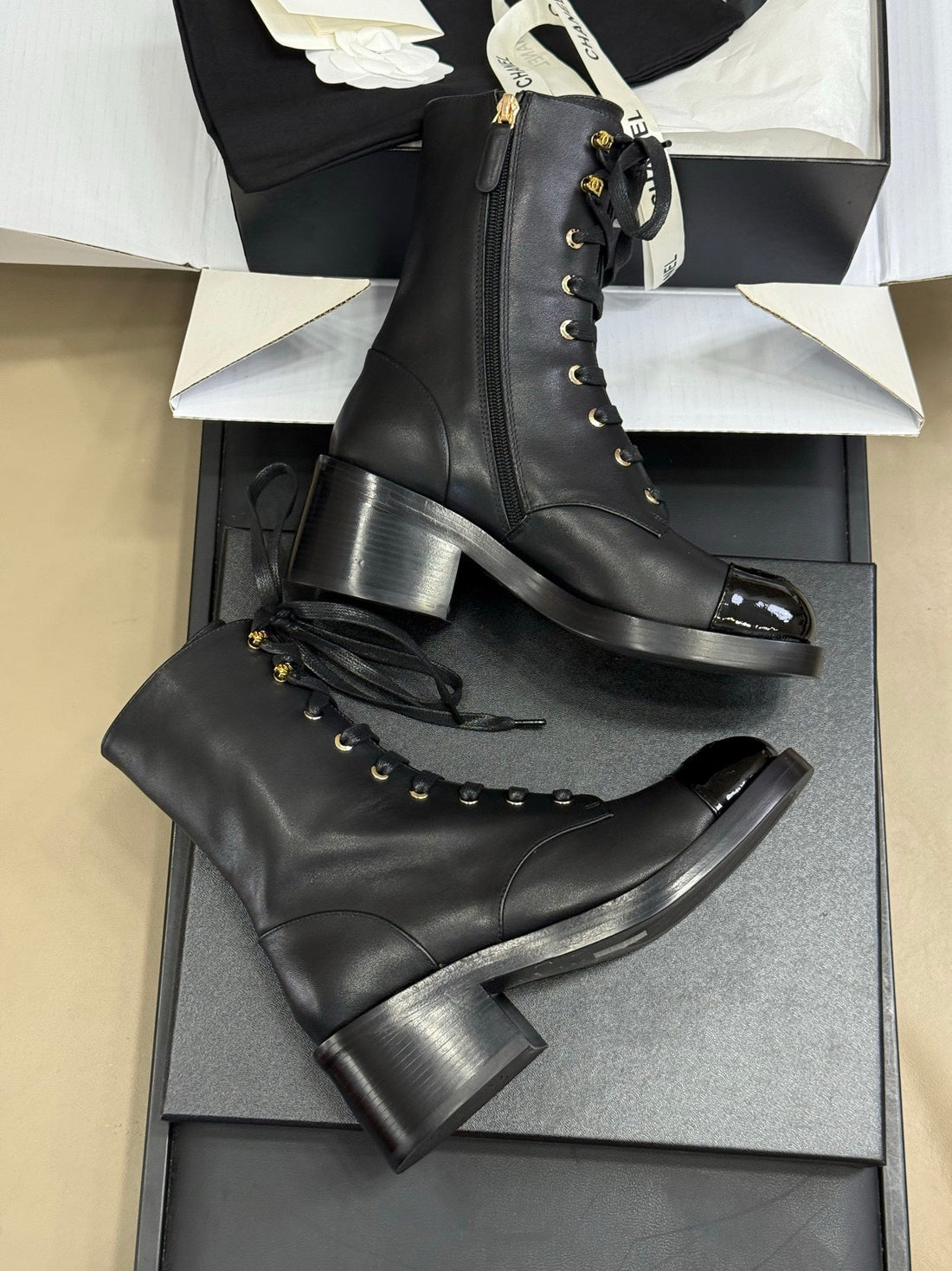 CC 25 Martin Boot Black Calfskin 408584