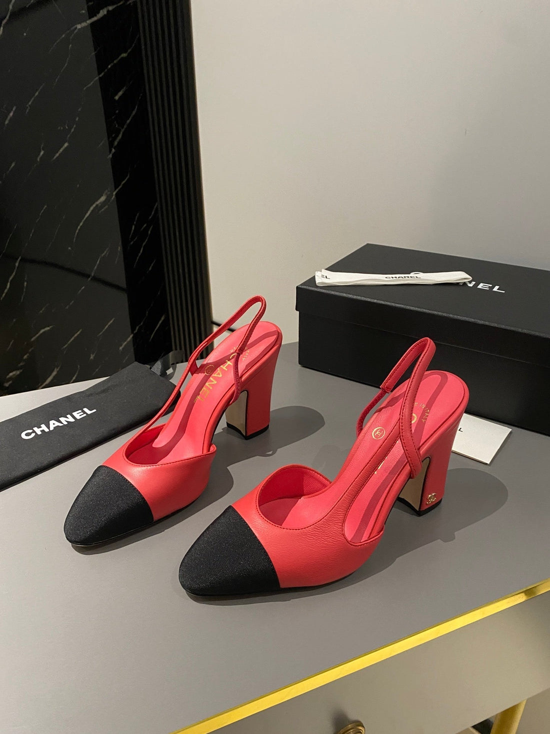 CC Slingback 95mm Red Lambskin