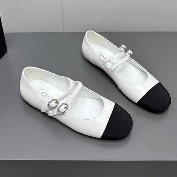mary jane double strap whitecalfskin black grosgrain