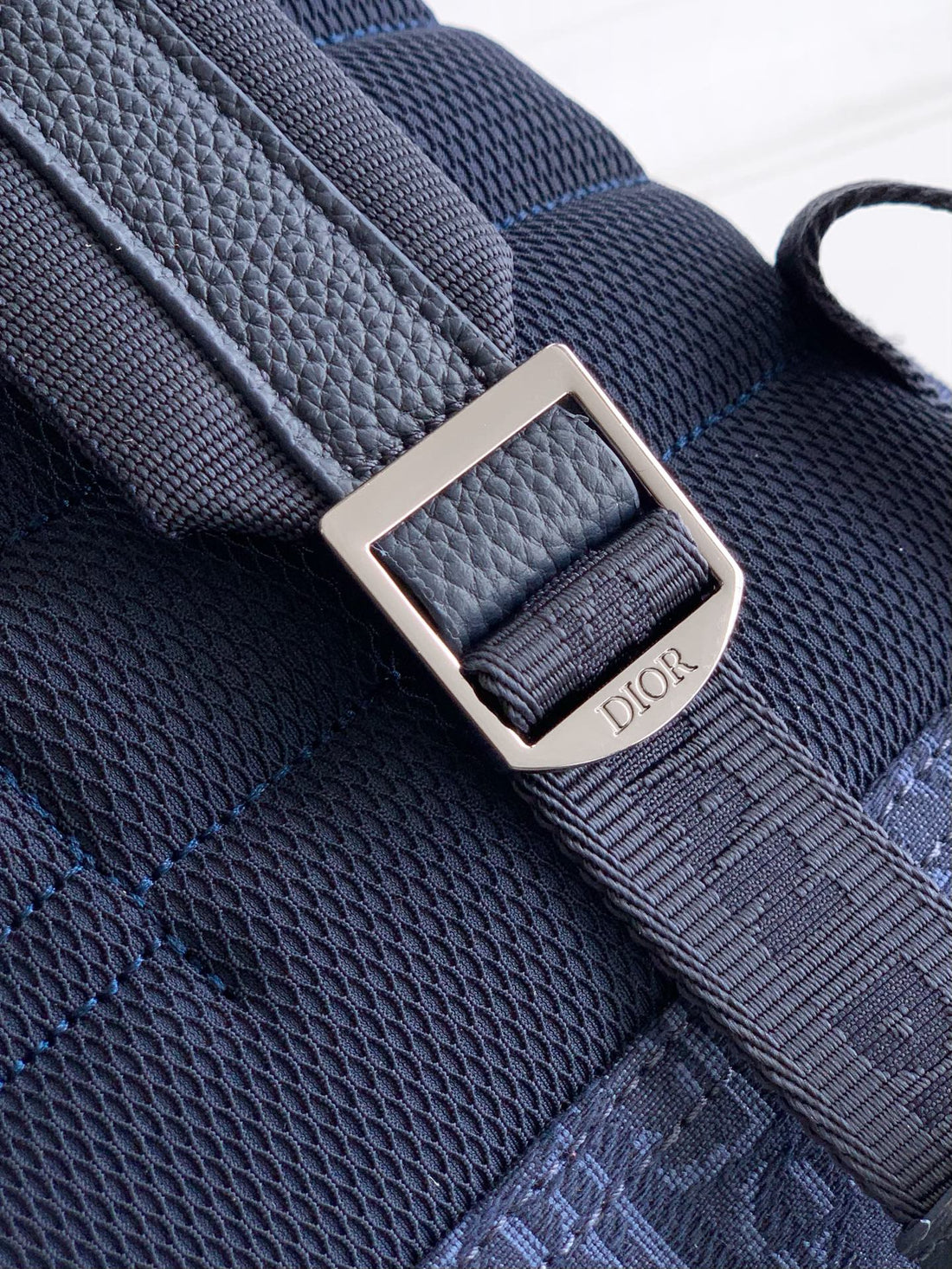 Dior  Rider 2.0 Zipper Backpack Navy Blue Cowhide 336223