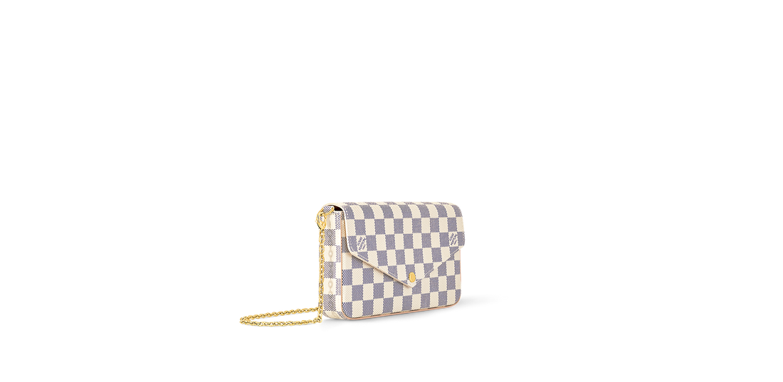 Pochette Félicie Damier Azur