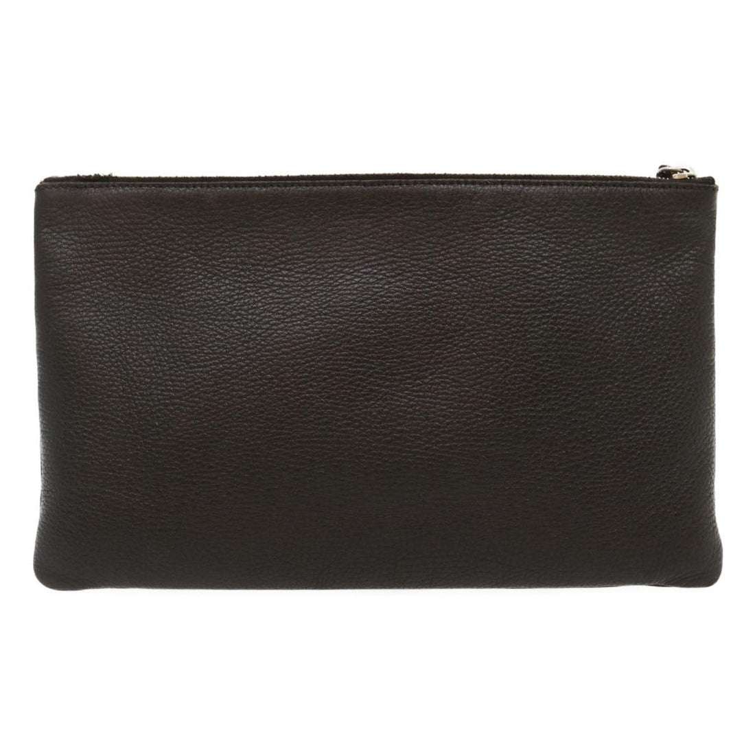 GUCCI Clutch Bag Leather Bamboo Brown Auth ki1847 - Gucci