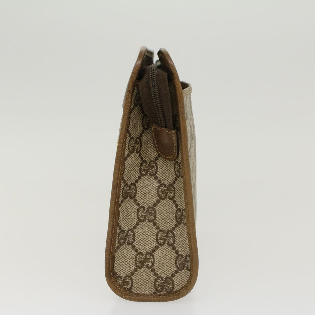 GUCCI GG Canvas Clutch Bag PVC Leather Beige 97.01.037  ki3062 - Gucci