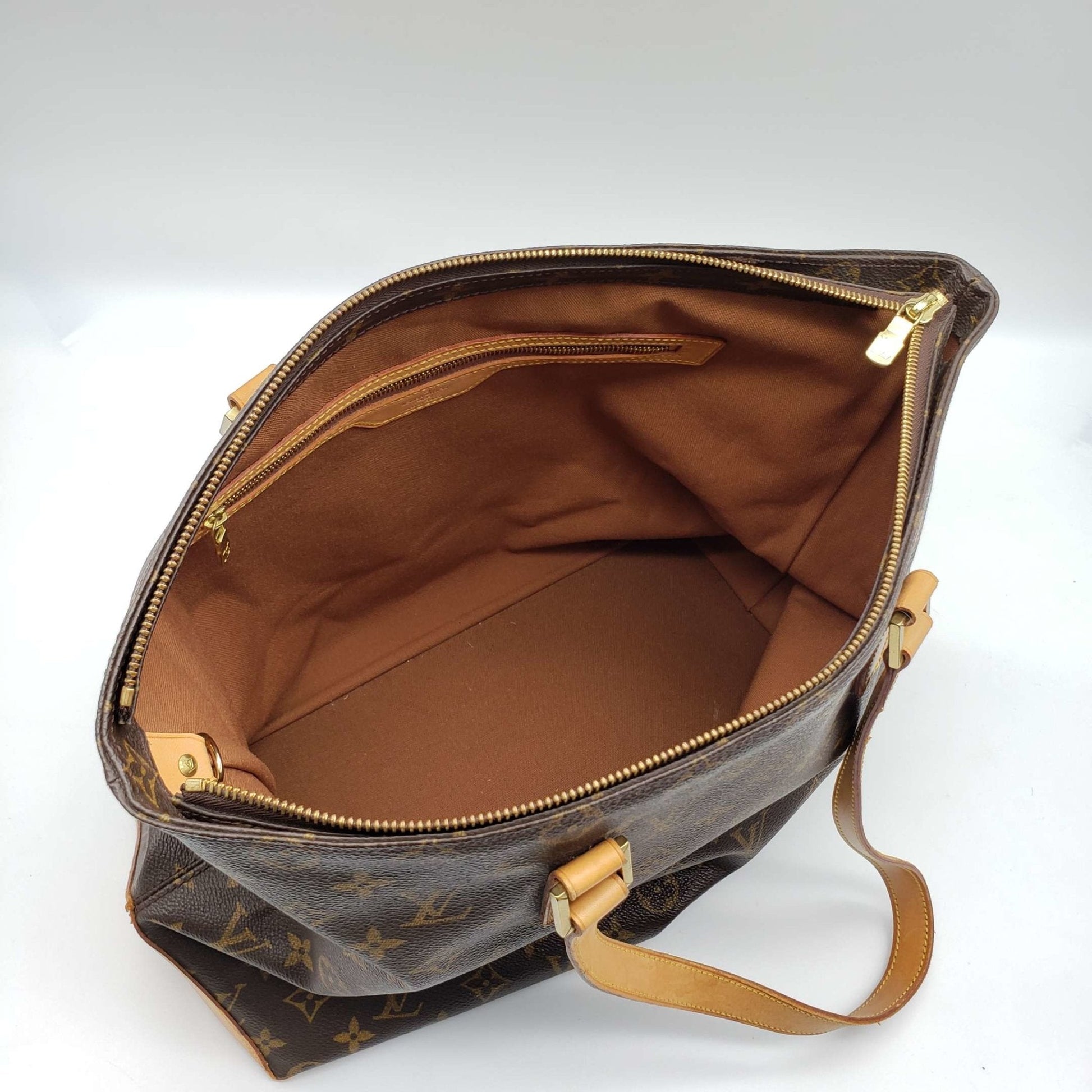 Louis Vuitton Cabas Mezzo Browns Monogram Tote Bag - Bag - 12