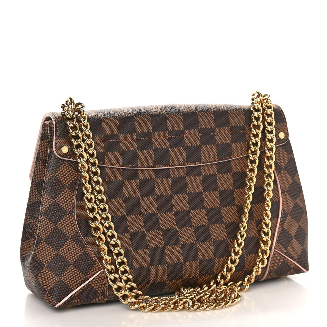 Louis Vuitton Caissa Damier Pink Coated Canvas Clutch Shoulder Bag - Handbags