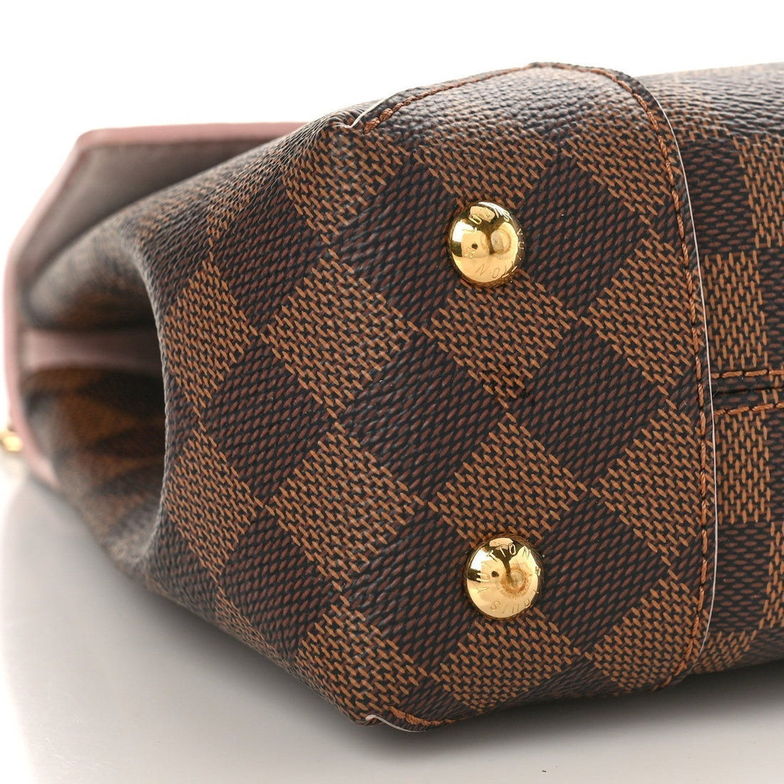 Louis Vuitton Caissa Damier Pink Coated Canvas Clutch Shoulder Bag - Handbags