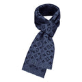 Louis Vuitton Classic Monogram Logo Navy Wool Fringe Scarf - Scarves and Shawls - 6