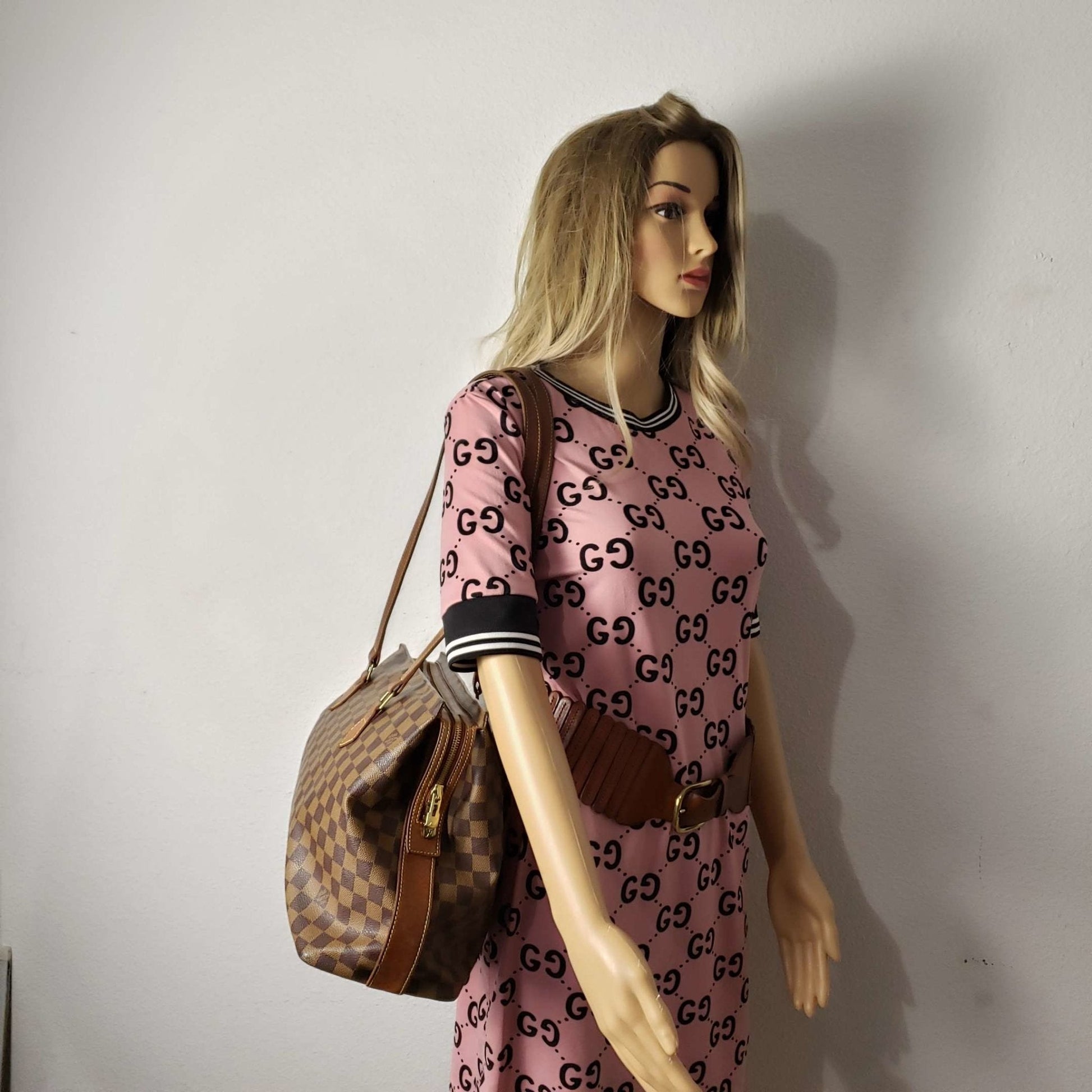 Louis Vuitton Columbine Brown Damier Tote Bag - Bag - 19