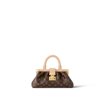 Monogram Clutch Leather Handbag for Women
