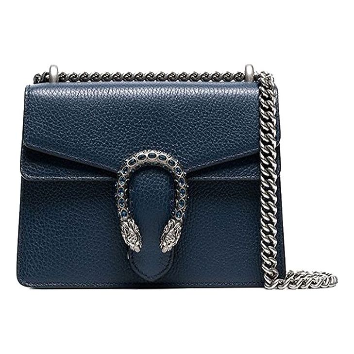 (WMNS) GUCCI Dionysus Chain Crossbody Bag Single Shoulder Bag Blue 421970-CAOGN-8205 - Shoulder Bags - 6