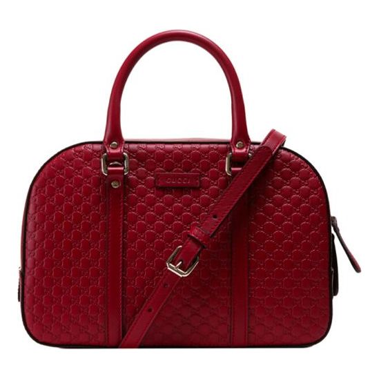 (WMNS) Gucci Logo Embossing Cowhide handBag Red Classic 510289-BMJ1G-6420 - Shoulder Bags - 6