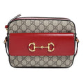 (WMNS) GUCCI Classic Buckle1955 Camera Bag Metallic Chains Vintage Gold Button Shoulder Bag Small Red 645454-92TCG-8561 - Shoulder Bags - 3