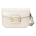 (WMNS) Gucci Horsebit 1955 Retro Gold buckle Leather Shoulder Messenger Bag Small White Classic 602204-1DB0G-9022 - Shoulder Bags - 7