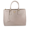 Prada Saffiano Double Zip Tote - Bags
