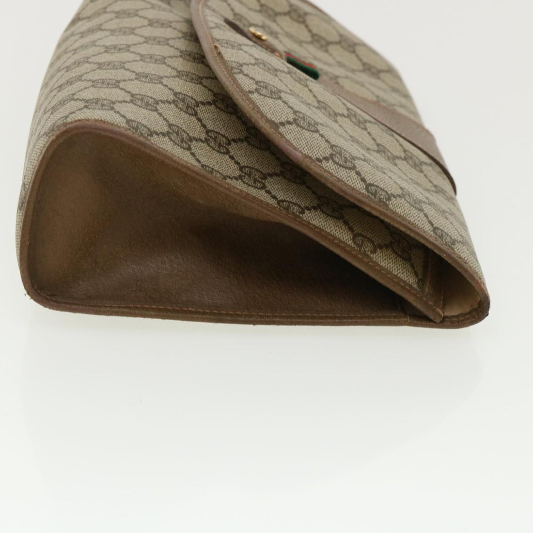 GUCCI GG Canvas Web Sherry Line Clutch Bag Beige Red Green 8901031  ny173 - Gucci