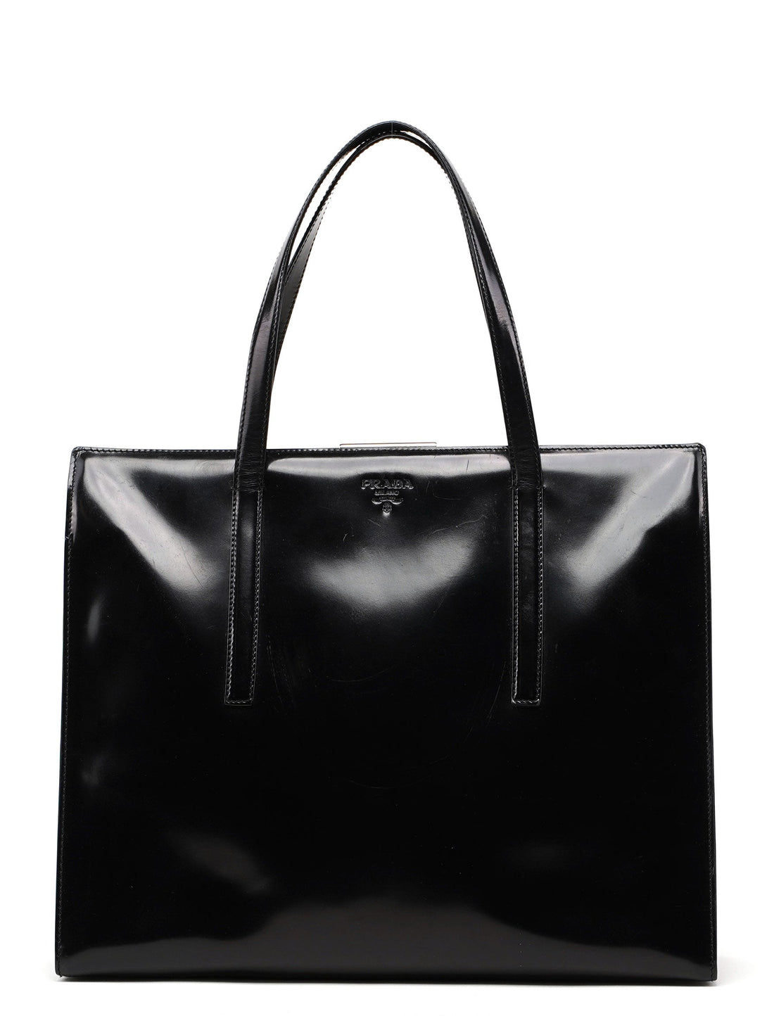 1995 Black Spazzolato Clutch Tote Bag - Handbags, Wallets & Cases
