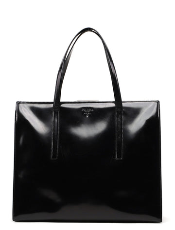 1995 Black Spazzolato Clutch Tote Bag - Handbags, Wallets & Cases