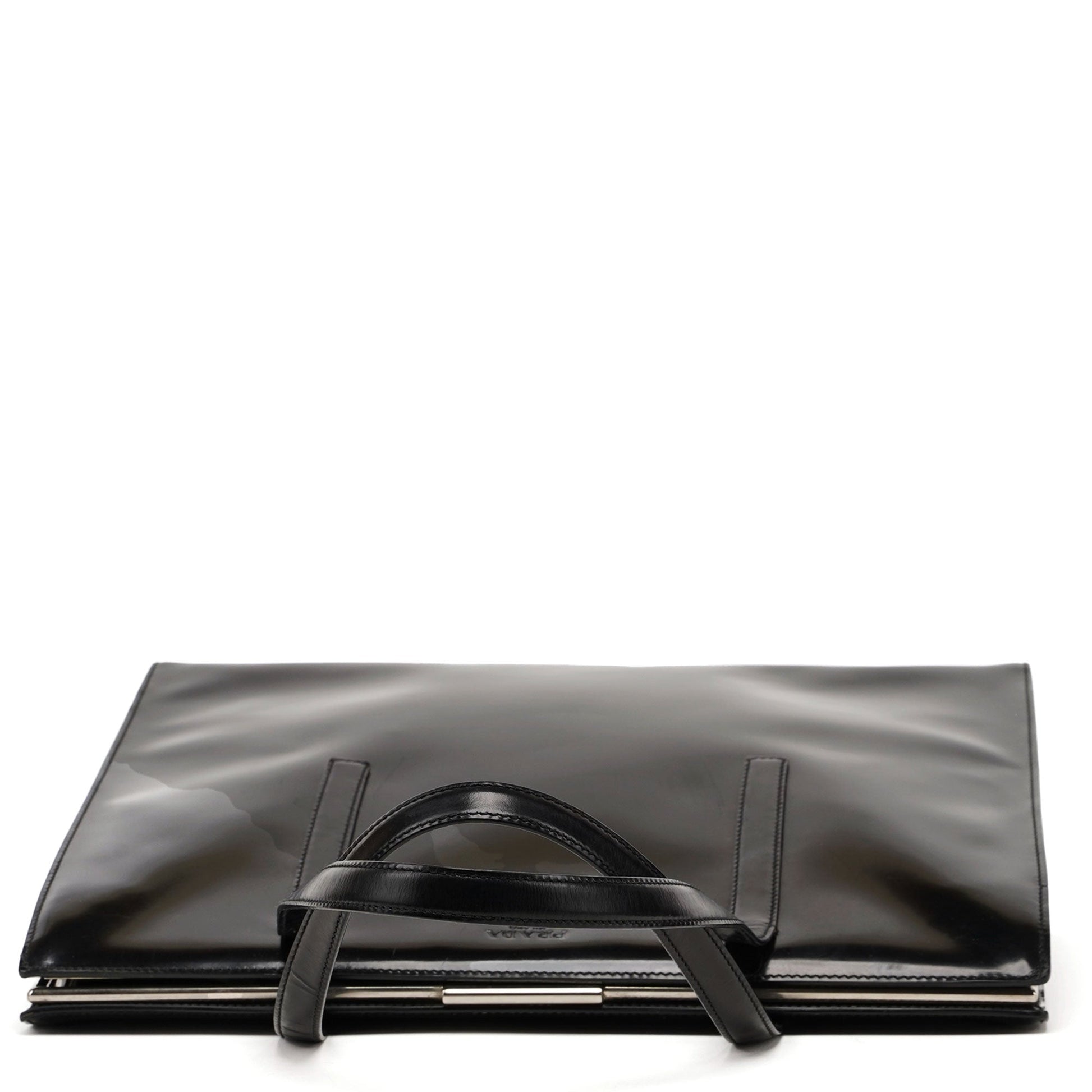 1995 Black Spazzolato Clutch Tote Bag - Handbags, Wallets & Cases - 4