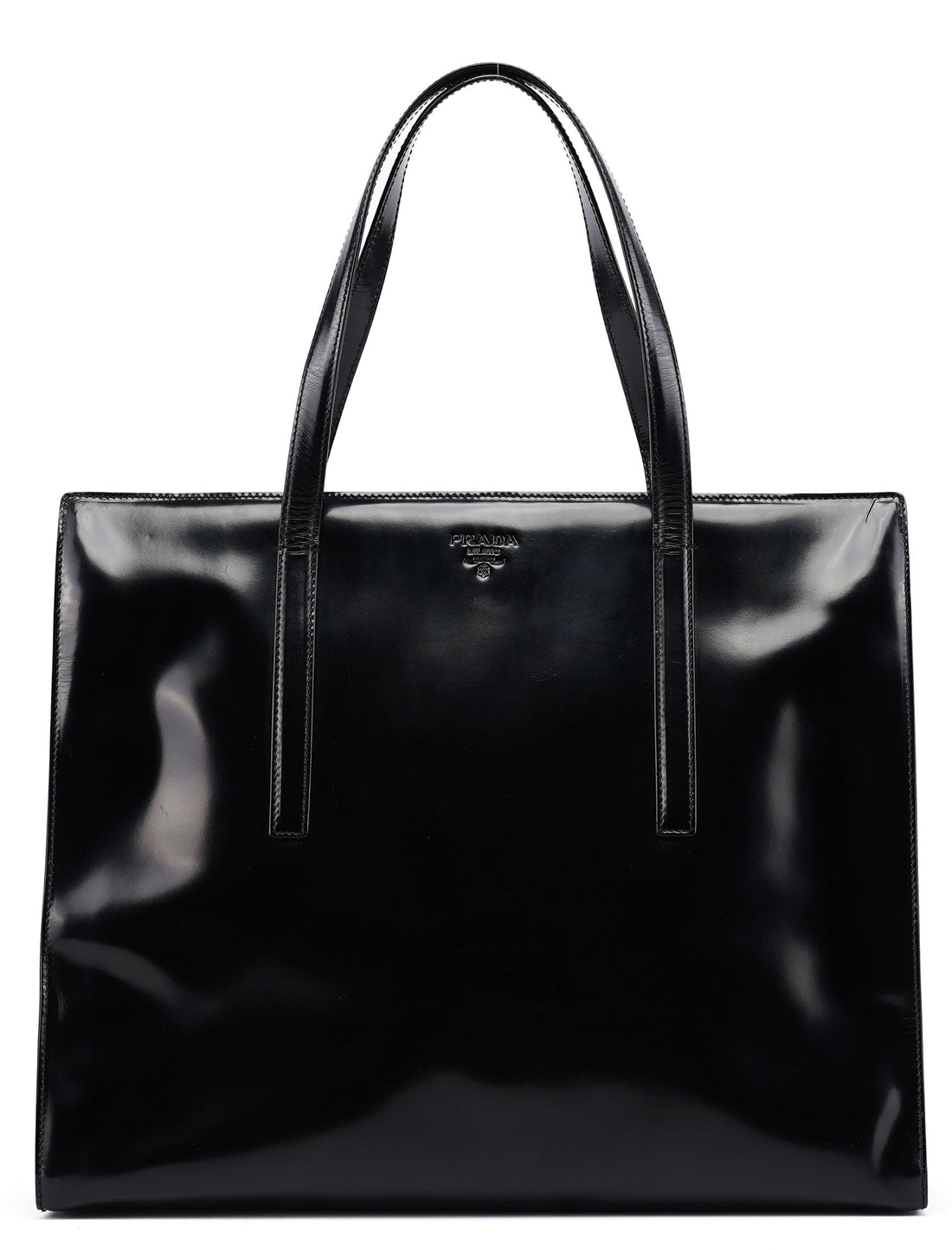 1995 Black Spazzolato Clutch Tote Bag - Handbags, Wallets & Cases